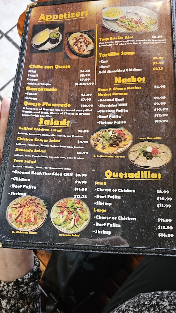 Coronas Mexican Restaurant Menu - Image 4